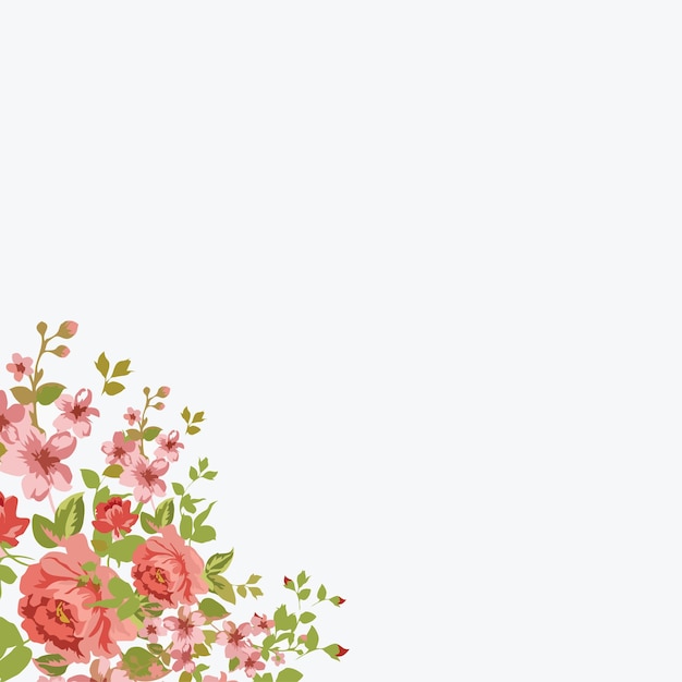 einfaches Blumendesign mit Vektor