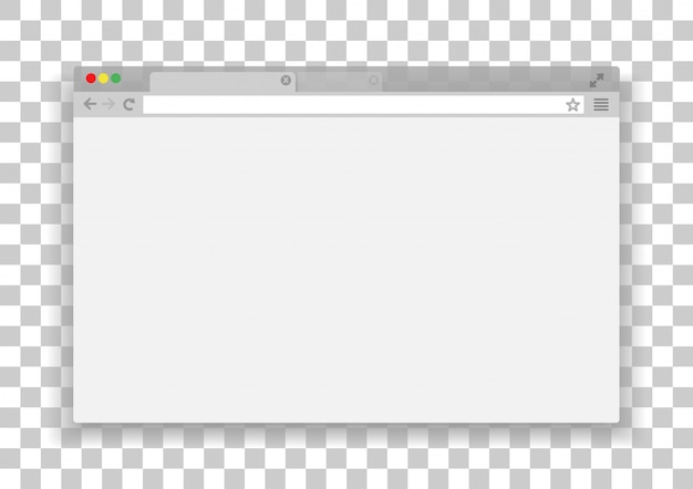 Vektor einfaches browserfenster. internet-browser.