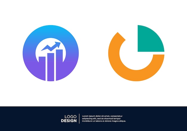 Vektor einfaches design des logos nummer 0 für das marketing von finanzinvestitionen