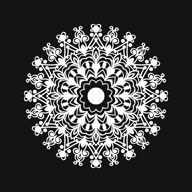 Einfaches farbenfrohes Mandala-Hintergrunddesign