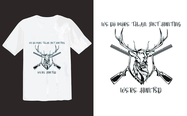 Einfaches Jagd-T-Shirt-Design