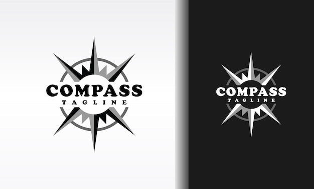 Einfaches kompass-logo