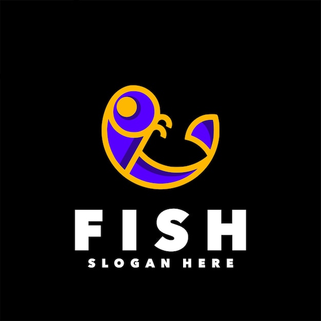 Einfaches Logo-Design für Fischleinen