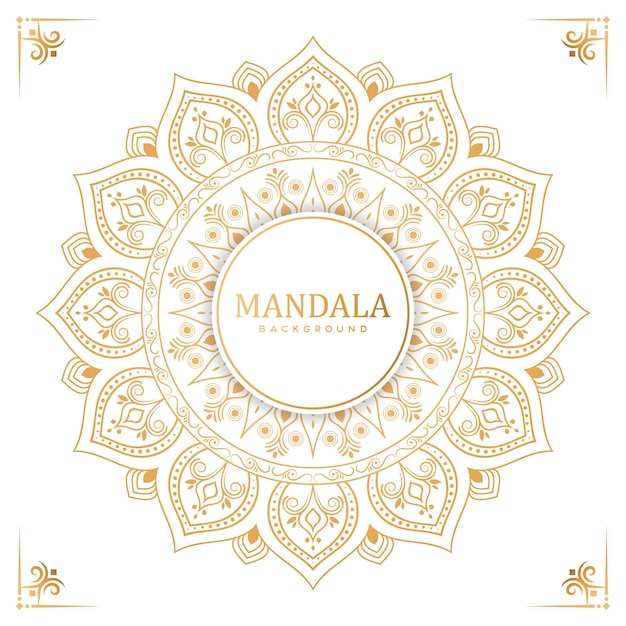 Einfaches mandala-hintergrunddesign