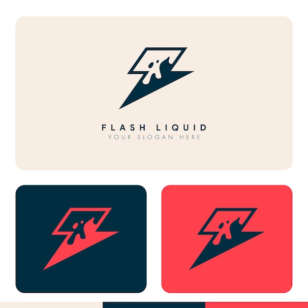 Einfaches, minimalistisches blitzsturm-logo-design