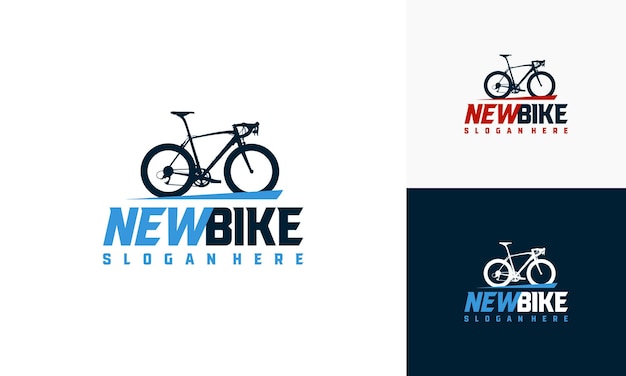 Vektor einfaches rennrad-logo designs vorlage rennrad-logo