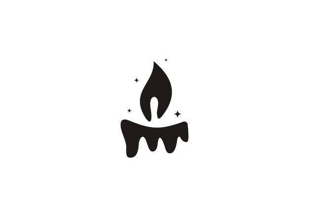 Einfaches symbol-design für das nachtkerzen-logo