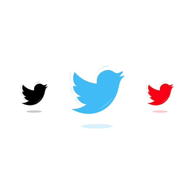 Einfaches twitter-icon-set