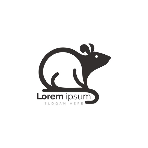 Einfaches und elegantes Rodent-Logo-Design für moderne Branding-Zwecke