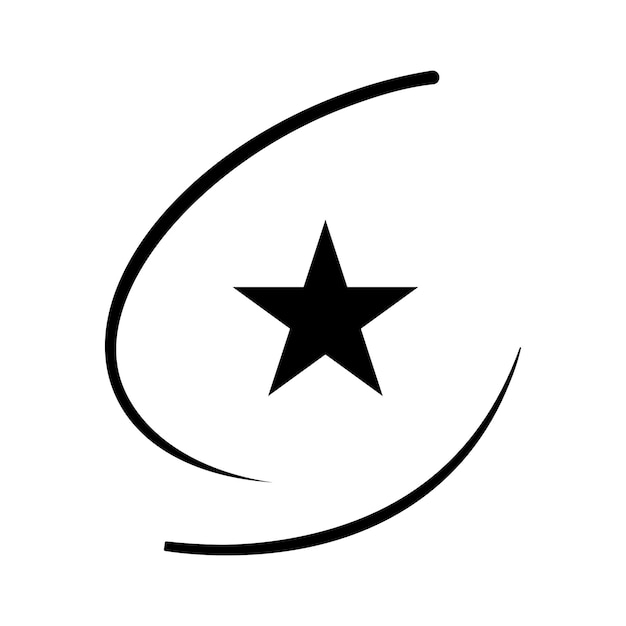 Einfaches und trendiges star-logo-illustrationsdesign