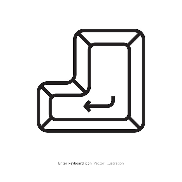 Eingeben von Tastatur-Icon-Design-Vektor-Illustration