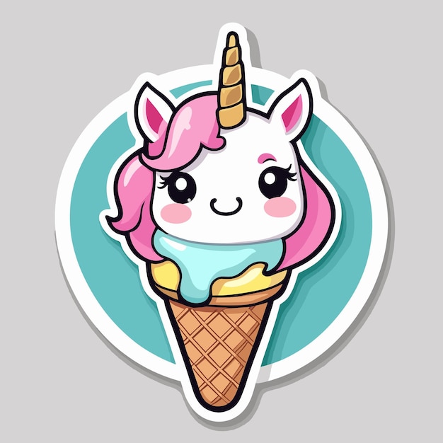 Einhorn-eis-logo flach