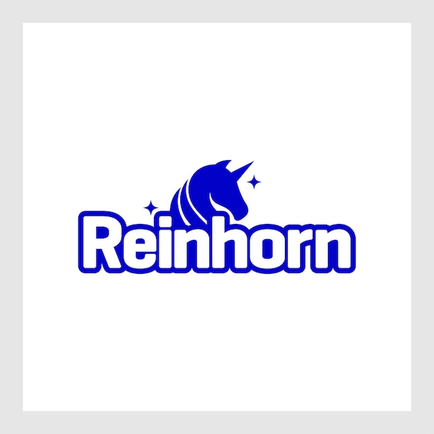 Einhorn-logo-design-vektor.einhorn-logo-moderne design-vorlage