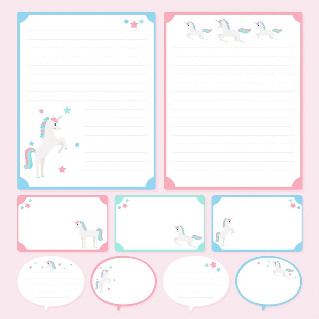 Einhorn scrapbooking Elemente