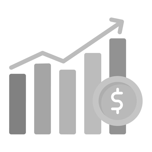 Einkommenswachstums-Vektor-Icon-Bild Kann für Business Analytics verwendet werden