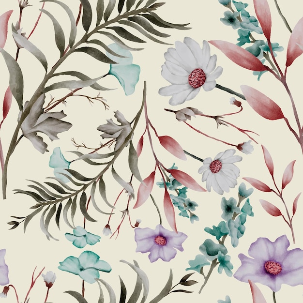 Einladungskarte mit Aquarell-Grasblumen-Design