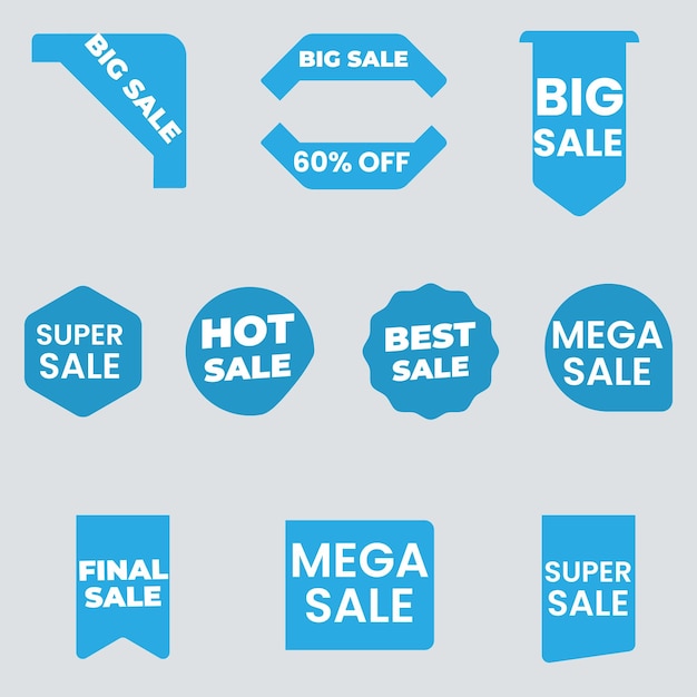 Einzelhandelsverkaufsmarkierungen Billigpreis-Flyer-Beste-Angebot-Preis und Großverkaufs-Preismarkierung Badge-Design isoliert