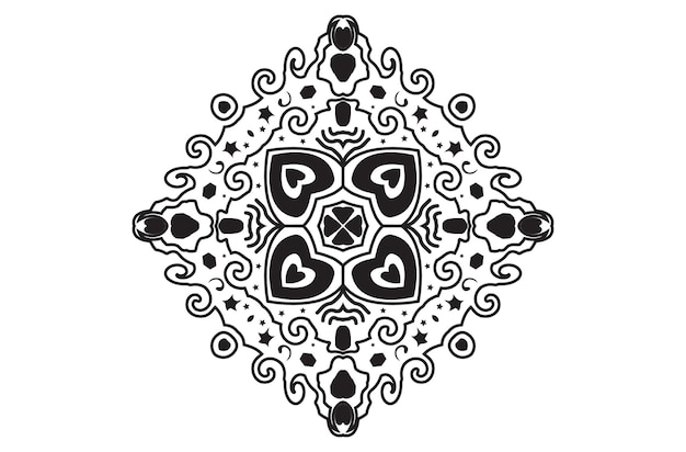 Einzigartige Luxus-Mandala-Design-Mandala-Vorlage