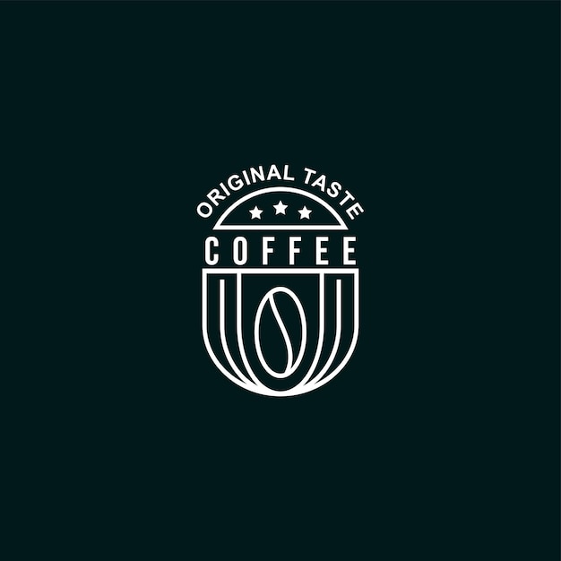 Einzigartiges logo für ein café
