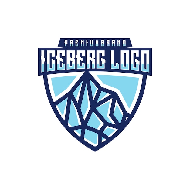 Eisberg-logo-design-vorlage
