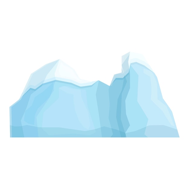 Eisberg-Symbol-Cartoon-Vektor einfrieren Nordpol des Eisbergs