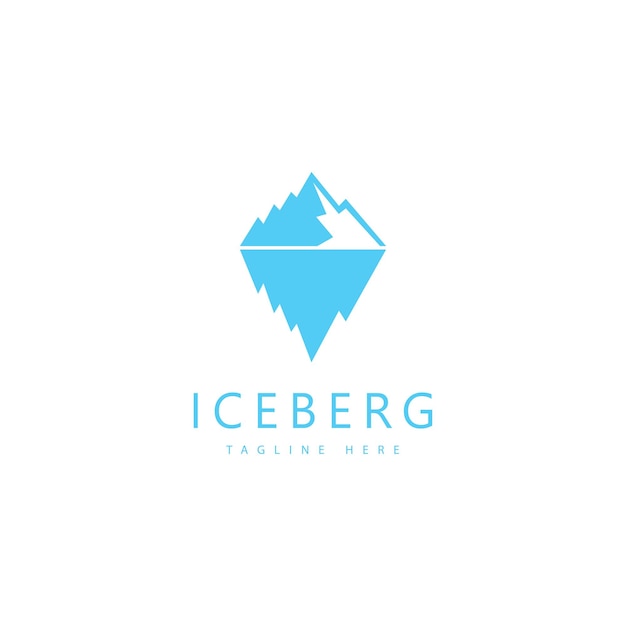 Eisberg-vektor-illustration-icon-design-vorlage