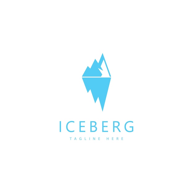 Vektor eisberg-vektor-illustration-icon-design-vorlage