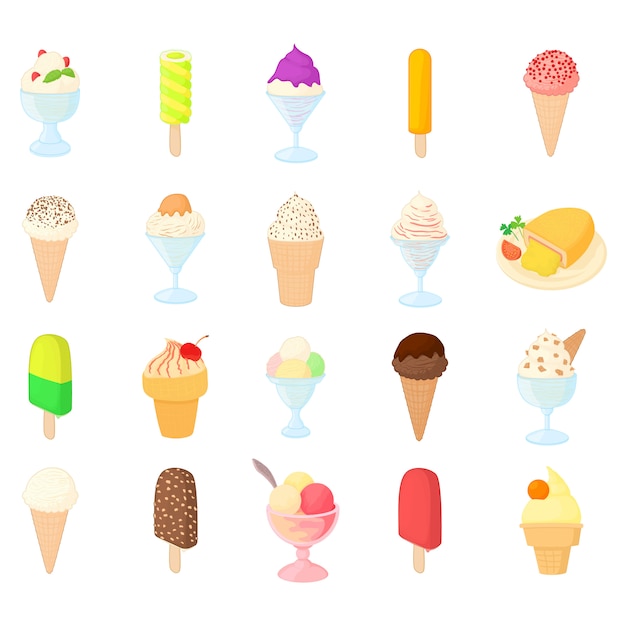 Eiscreme-icon-set