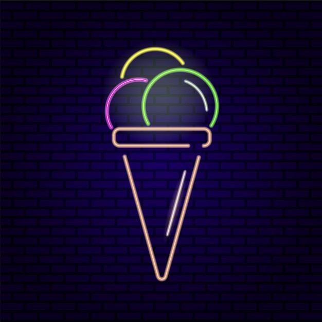 Vektor eiscreme_neon