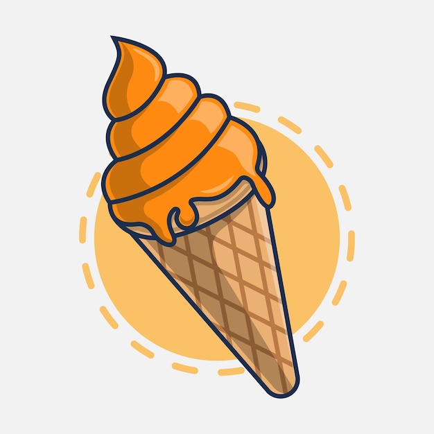 Eiscreme-symbol-vektor-illustration