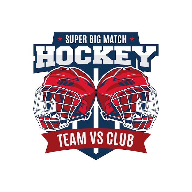 Eishockey-sportturnier-logo-abzeichen
