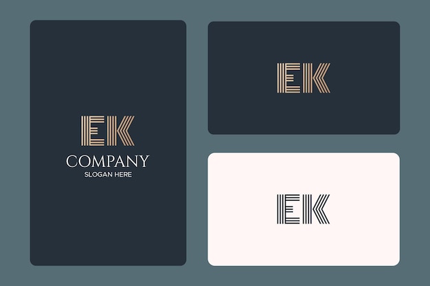 Vektor ek logo-design-vektorbild.