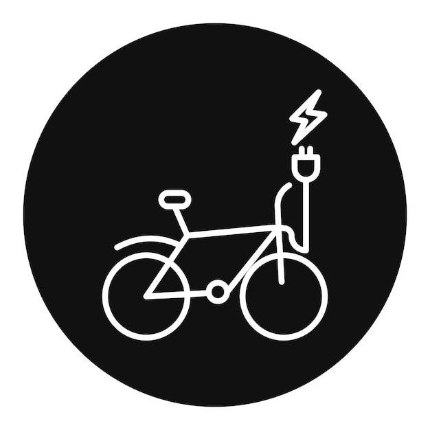 Vektor electric bike vector illustration