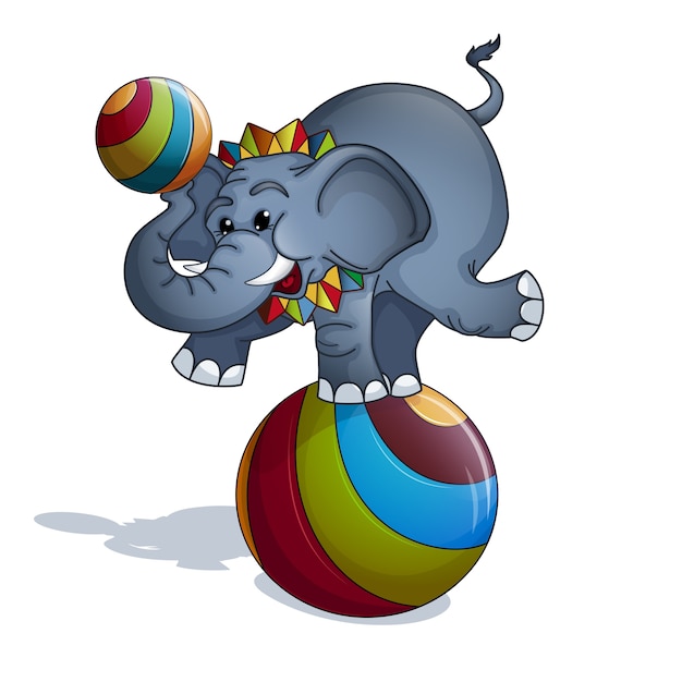 Elefant am ball.