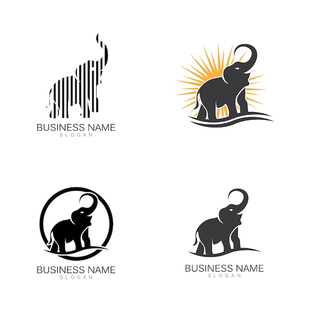 Elefant-Logo-Vorlage Vektor-Illustration-Design
