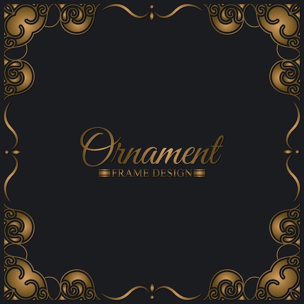 Elegant dekorativer Rahmen-Design-Hintergrund