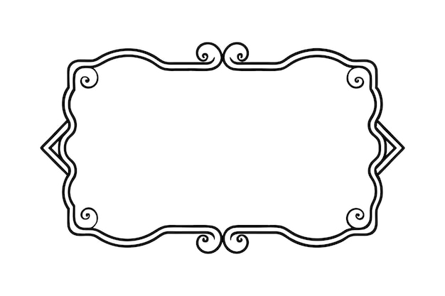 Elegant dekorativer Rahmen