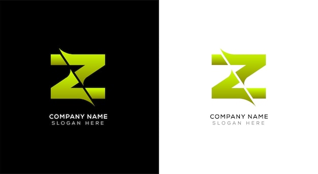 Elegant vom abstrakten logo-design des buchstaben z