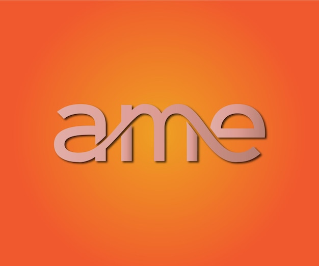 Elegante AME-Logo-Vektordatei mit Vorlage