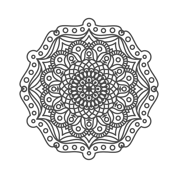 Elegante mandala-kunst zur dekoration