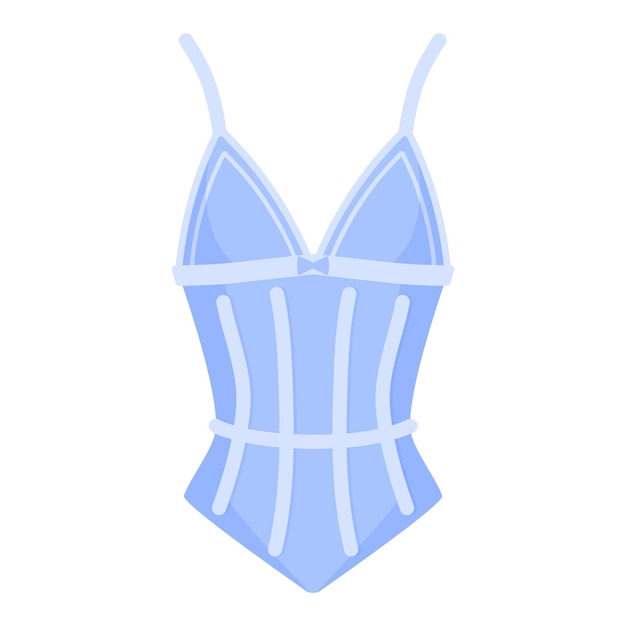 Elegante Unterwäsche der Frauen oder blaues Korsett der sexy weiblichen Unterwäsche. Mode-Konzept.
