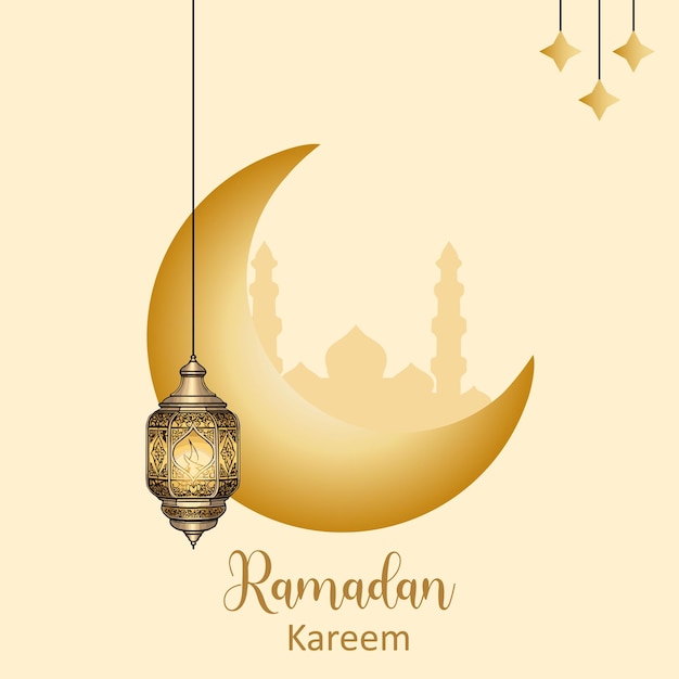 elegante Vektor Ramadan Kareem dekorative Festkarte