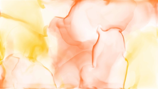 Eleganter aquarell liquide hintergrund. orangefarbene alkohol-tinten-vektor-wellen-tapete