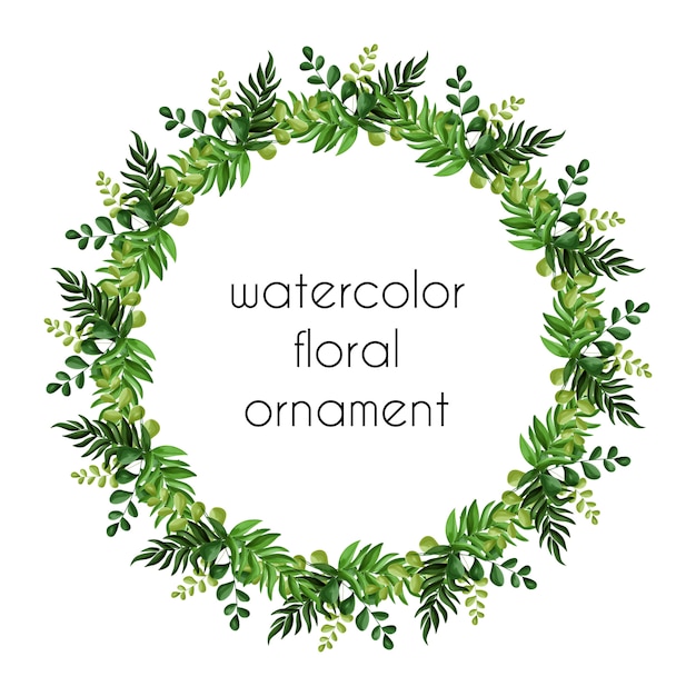 Eleganter aquarellblumenrahmen