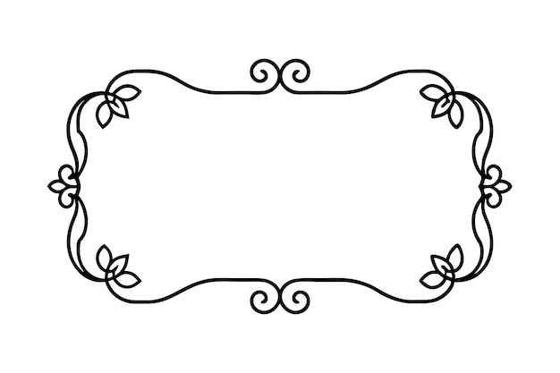 Eleganter Blumenrahmen