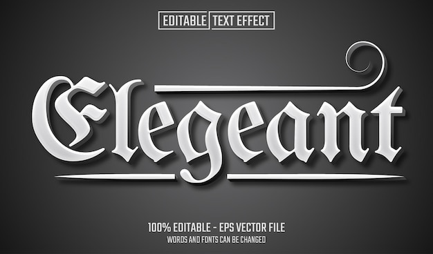 eleganter, ermüdender Texteffekt