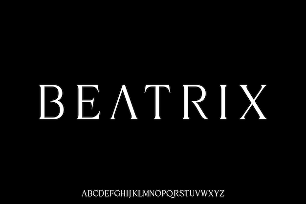 Eleganter Luxus-Serifen-Schriftvektor für Ihre Marke
