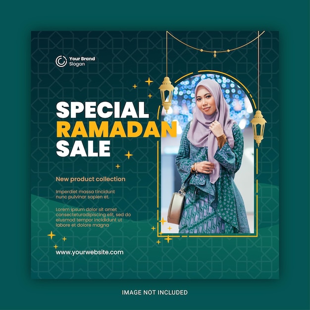 Eleganter Ramadan-Social-Media-Beitrag