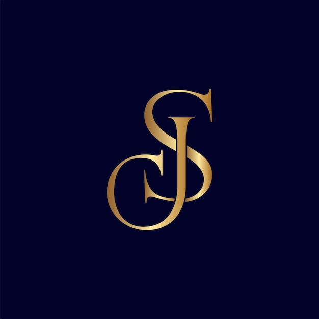 ELEGANTER ROYAL AMAZING GOLD WOMEN BEAUTY LOGO BUCHSTABE SJ