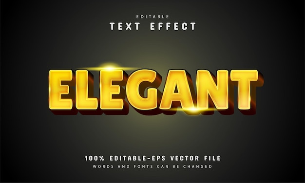 Eleganter Texteffekt mit goldener Farbe